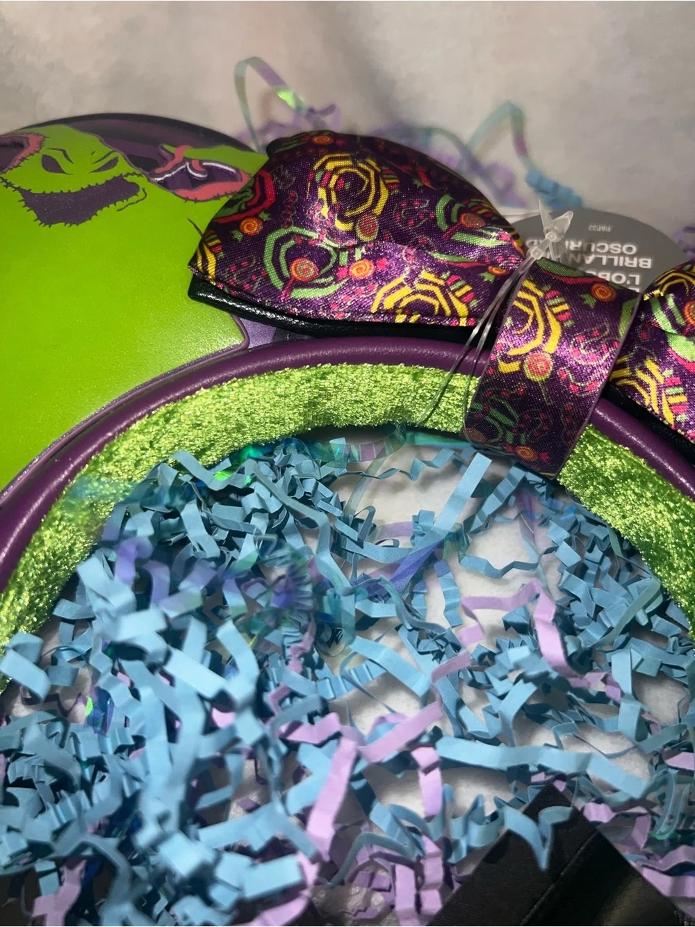 NWT! Disney Parks 2025 Oogie Boogie Bash Glow in the Dark Minnie Ears Headband